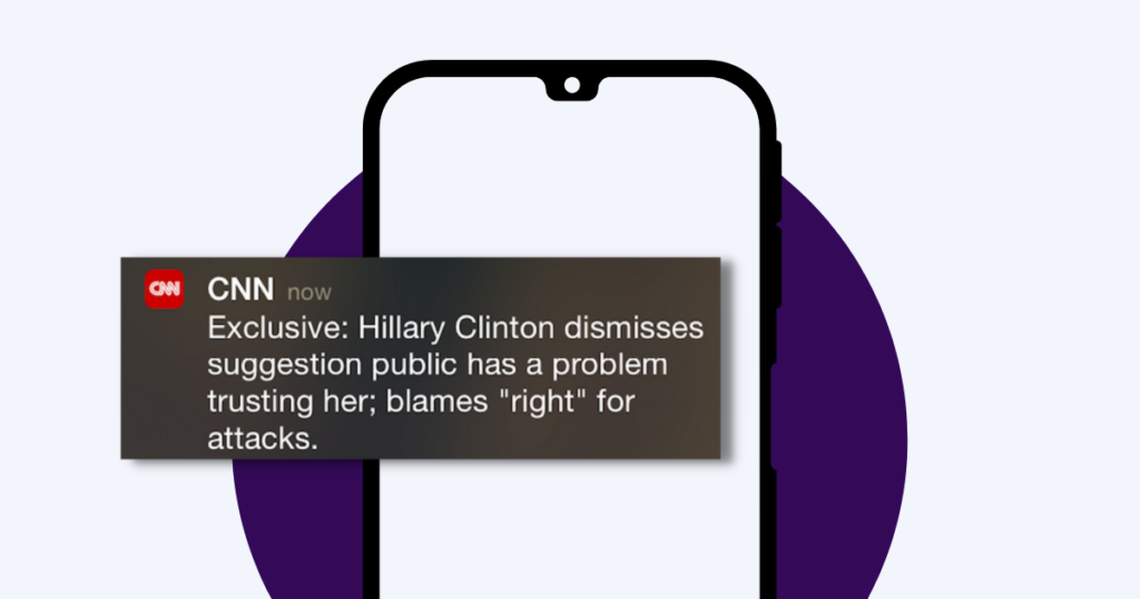 CNN push notification copy example