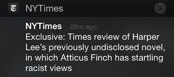 The New York Times: Best Push Notification Copy Examples