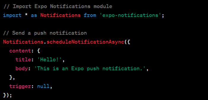 Expo Push Notifications in React Native