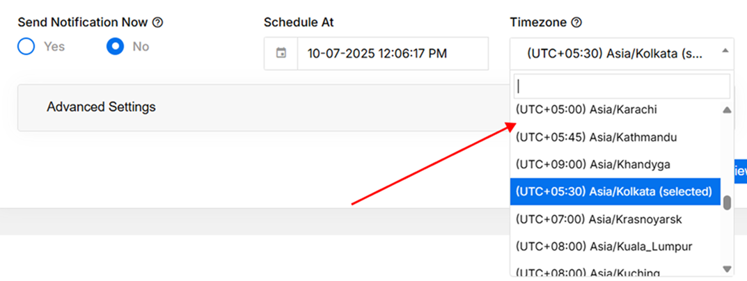 schedule